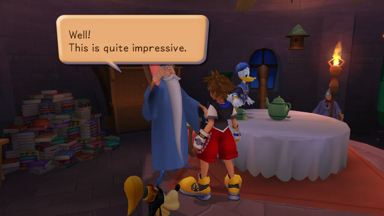Traverse Town Magician's Study Obtained All LV3 Magic
